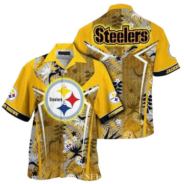 Personalized Pittsburgh Steelers Sunshine Safari Wildlife Hawaiian Shirt - Moonbestprint