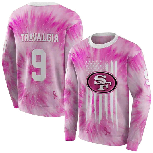 Personalized San Francisco 49ers Support Pink Aop Sweatshirt - Moonbestprint