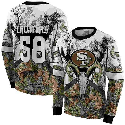 Personalized San Francisco 49ers Forest Silhouette Aop Sweatshirt - Moonbestprint