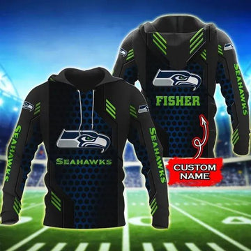 Personalized Seattle Seahawks Football Team - Hoodie 3D, NFL Hoodie Moonbestprint