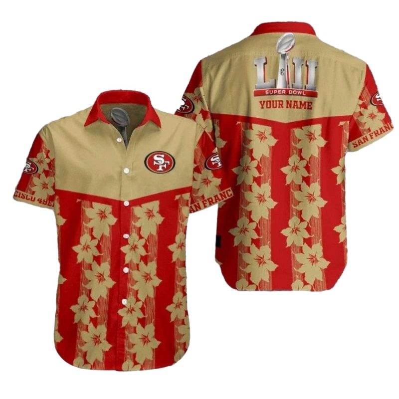 Personalized Super Bowl Liv Commemorative San Francisco 49ers Hawaiian Shirt - Moonbestprint