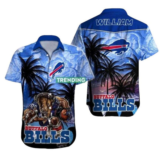 Personalized Team Mascot Graphic Buffalo Bills Hawaiian Shirt Stand Out From The Crowd - Moonbestprint