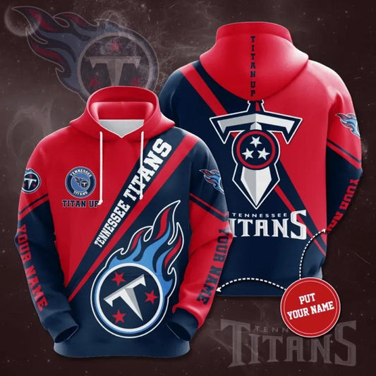 Personalized Tennessee Titans Titan 3D Hoodie, NFL Hoodie Moonbestprint
