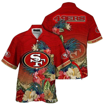 Personalized Tropical Breeze San Francisco 49ers Hawaiian Shirt - Moonbestprint
