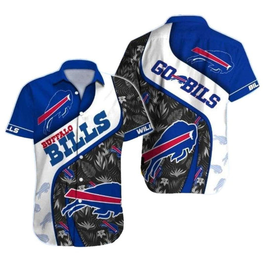 Personalized Tropical Touchdown Buffalo Bills Hawaiian Style Shirt For Fans - Moonbestprint