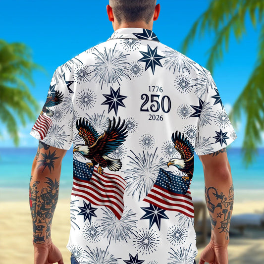 USA 250 Anniversary Eagle Semiquincentennial Hawaii Shirt 1, 250th Anniversary Gift Moonbestprint