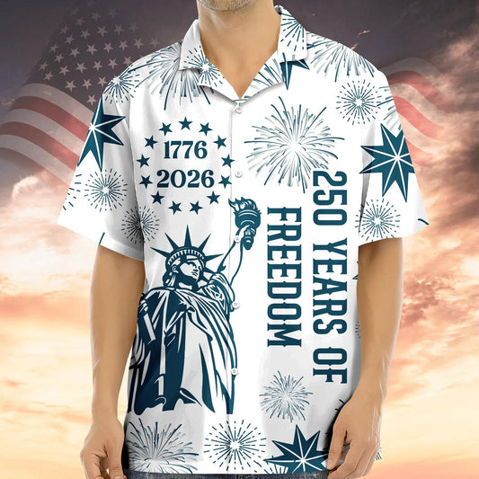 USA 250 Years of Independence 1776-2026 Hawaii Shirt 2, 250th Anniversary Gift Moonbestprint
