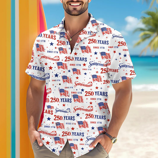 USA 250th Anniversary Semiquincentennial Hawaii Shirt, 250th Anniversary Gift Moonbestprint