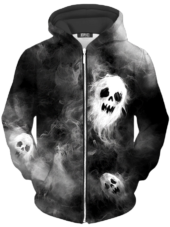 Phantom Mist Unisex Zip-Up Hoodie - Moonbestprint