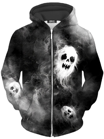 Phantom Mist Unisex Zip-Up Hoodie - Moonbestprint