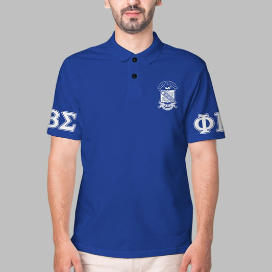 Phi Beta Sigma 1914 Custom Name Polo Shirt - Moonbestprint
