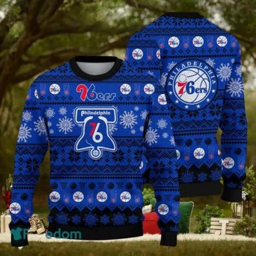 Philadelphia 76ers Basketball 3D Ugly Christmas Sweater, NBA Chritsmas Sweater Moonbestprint