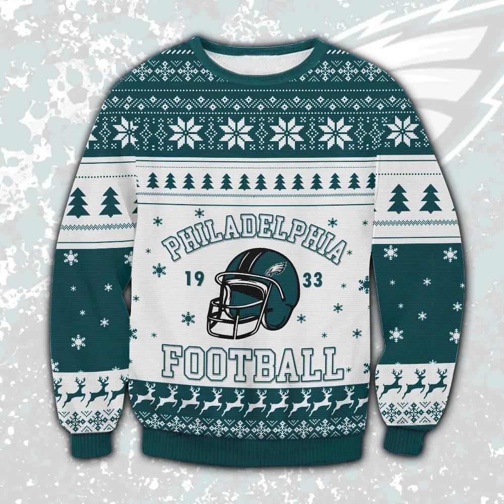 Philadelphia Eagles 1933 NFL Ugly Christmas Sweater, NFL Christmas Sweater Moonbestprint