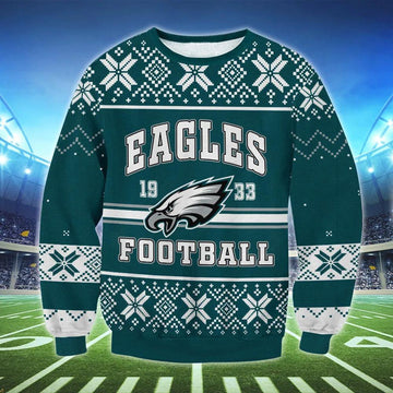 Philadelphia Eagles 1933 Ugly Christmas Sweater, NFL Christmas Sweater Moonbestprint