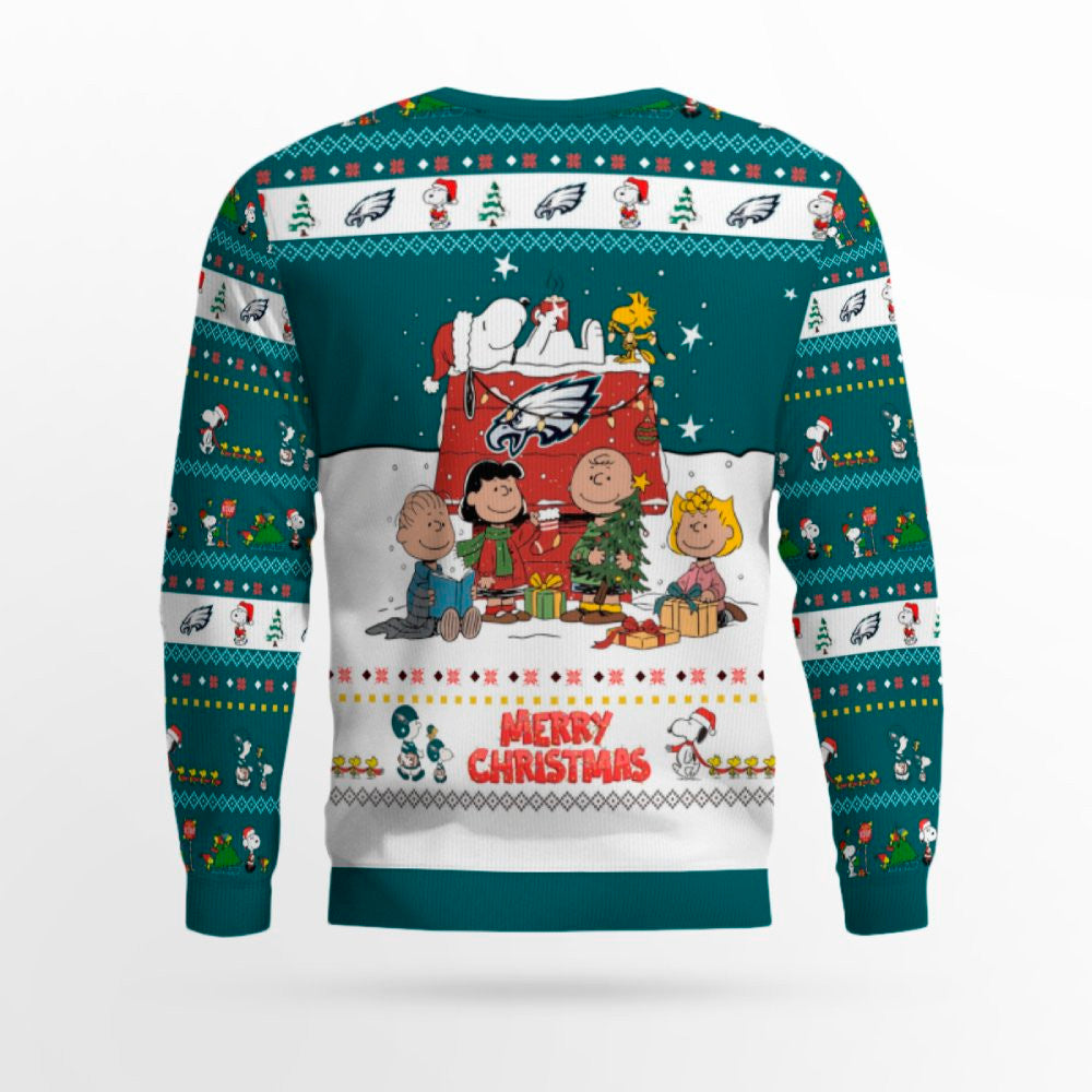 Philadelphia Eagles 2025 Snoopy Ugly Christmas Sweater – Moonbestprint