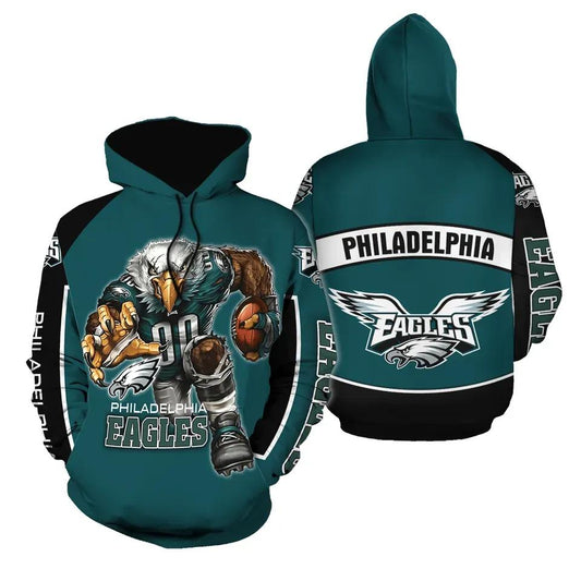 Philadelphia Eagles Football Band 3D Lightweight Hoodie, NFL Hoodie Moonbestprint
