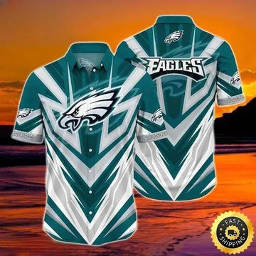 Philadelphia Eagles Hawaiian Shirt Gift For Football Coach, NFL Hawaiian Shirt Moonbestprint