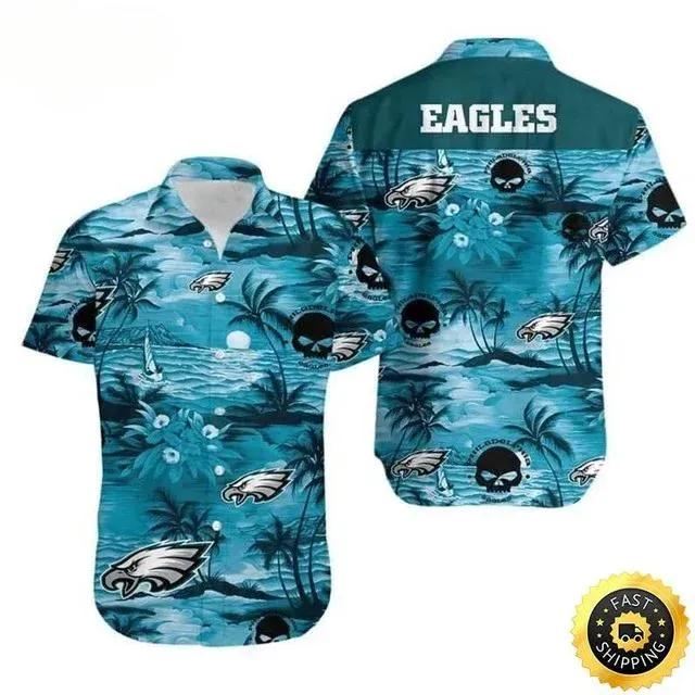 Philadelphia Eagles Hawaiian Shirt Gift For Football Fans 2, NFL Hawaiian Shirt Moonbestprint
