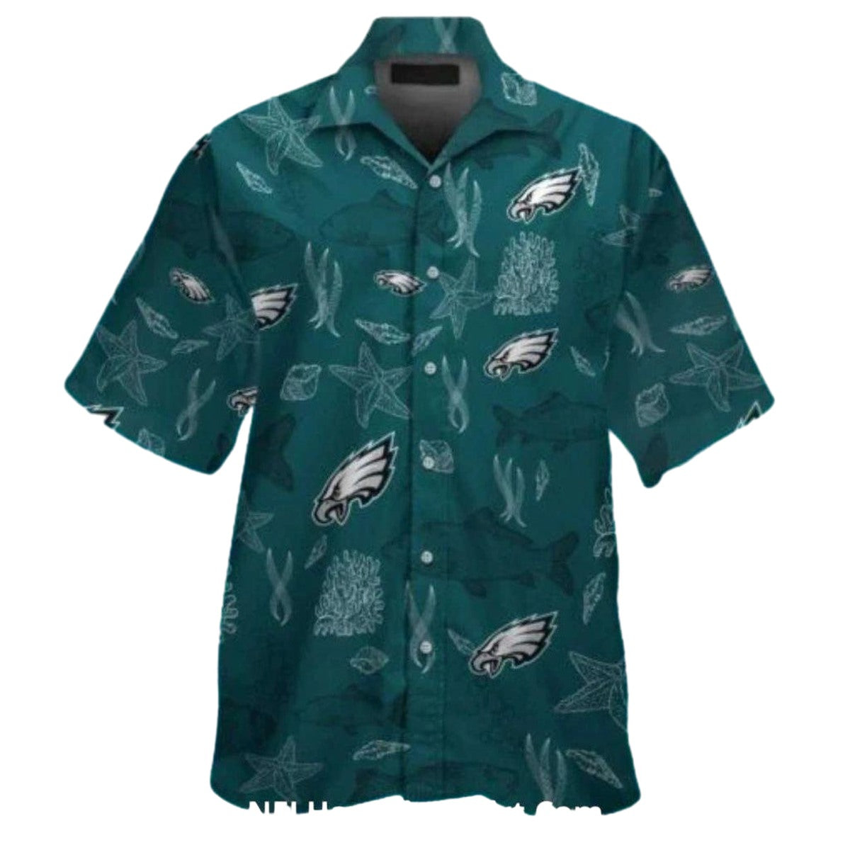 Philadelphia Eagles Ocean Coral Hawaiian Shirt - Moonbestprint