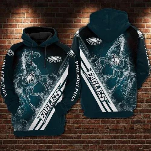 Philadelphia Eagles Horse 3D Hoodie, NFL Hoodie Moonbestprint