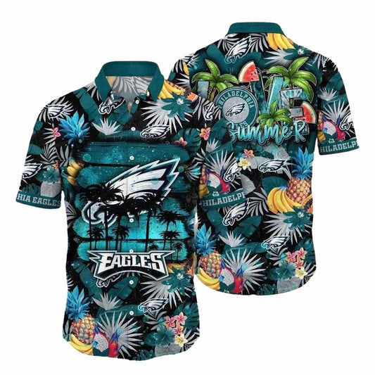 Philadelphia Eagles Pineapple Groove Hawaiian Shirt - Moonbestprint