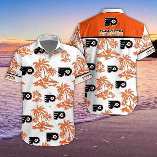 Philadelphia Flyers Hawaiian Shirt 2, NHL Hawaiian Shirt Moonbestprint