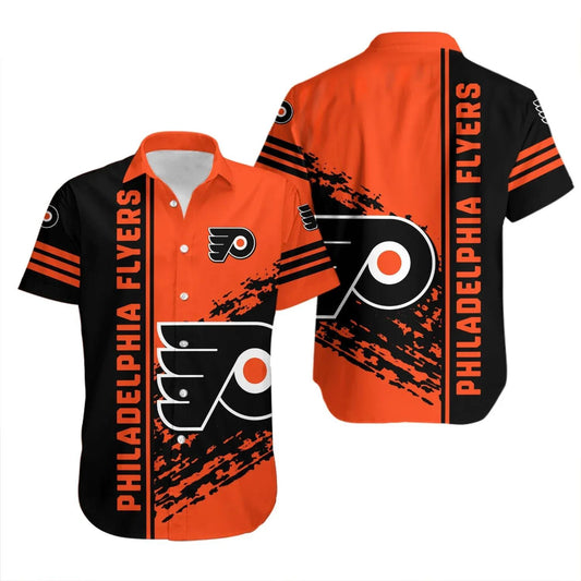 Philadelphia Flyers Hawaiian Shirt Quarter Style - NHL, NHL Hawaiian Shirt Moonbestprint