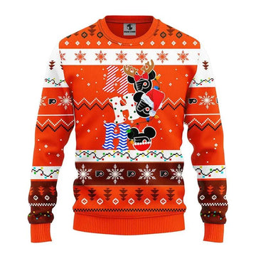 Philadelphia Flyers Hohoho Ugly Christmas Sweater, NHL Christmas Sweater Moonbestprint