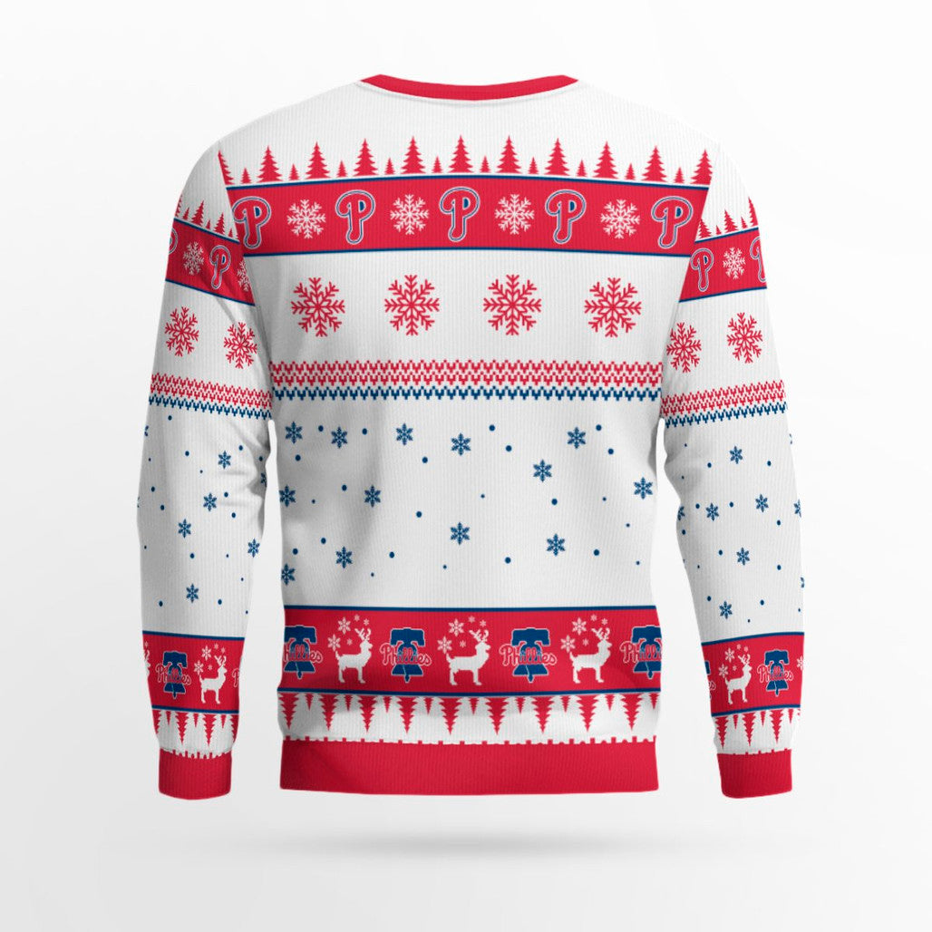Philadelphia Phillies Baseball Christmas Ugly Sweater – Moonbestprint