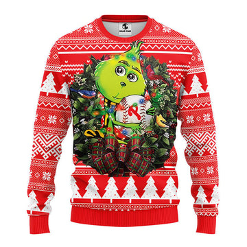 Philadelphia Phillies Grinch Hug Ugly Christmas Sweater Moonbestprint
