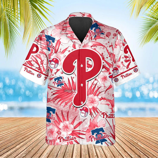 Philadelphia Phillies Hawaiian Shirt, Phillies Hawaiian Shirt, MLB Hawaiian Shirt Moonbestprint