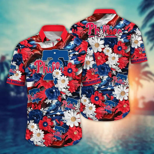 Philadelphia Phillies MLB Flower Aloha Hawaiian Shirt 6, MLB Hawaiian Shirt Moonbestprint