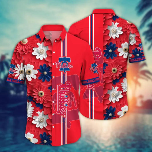 Philadelphia Phillies MLB Flower Aloha Hawaiian Shirt 17, MLB Hawaiian Shirt Moonbestprint