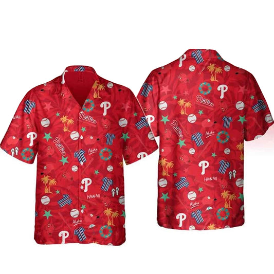 Philadelphia Phillies Tropical Floral Summer 2026 Hawaiian Shirt – Moonbestprint