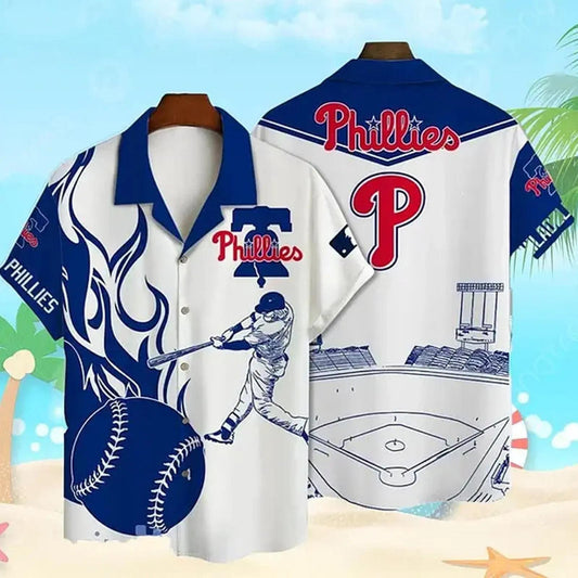 Philadelphia Team Philliess Hawaiian Shirt, MLB Hawaiian Shirt Moonbestprint