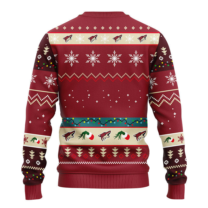 Phoenix Coyotes 12 Grinch Xmas Day Ugly Christmas Sweater Moonbestprint