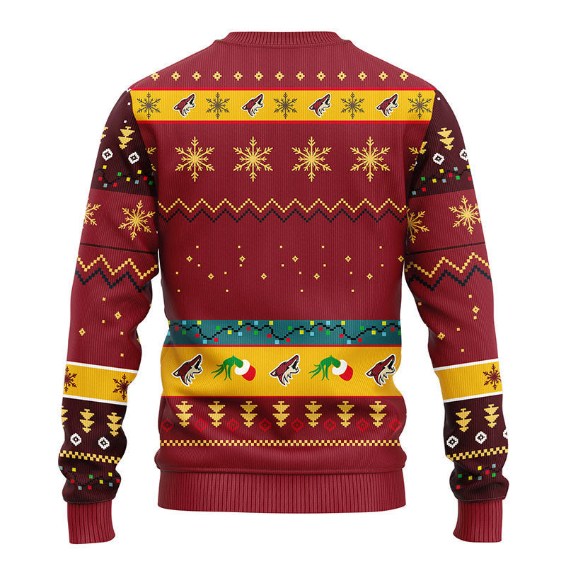 Phoenix Coyotes Grinch Ugly Christmas Sweater Moonbestprint