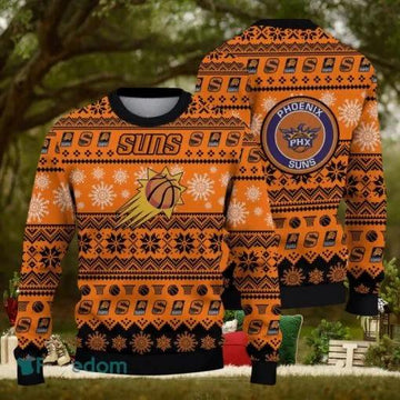 Phoenix Suns Basketball Ugly Christmas Sweater, NBA Chritsmas Sweater Moonbestprint