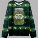 Pickle Slut Y2K Ugly Christmas Sweater – Moonbestprint