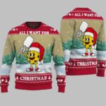 Pickleball All I Want For Christmas Ugly Christmas Sweater – Moonbestprint