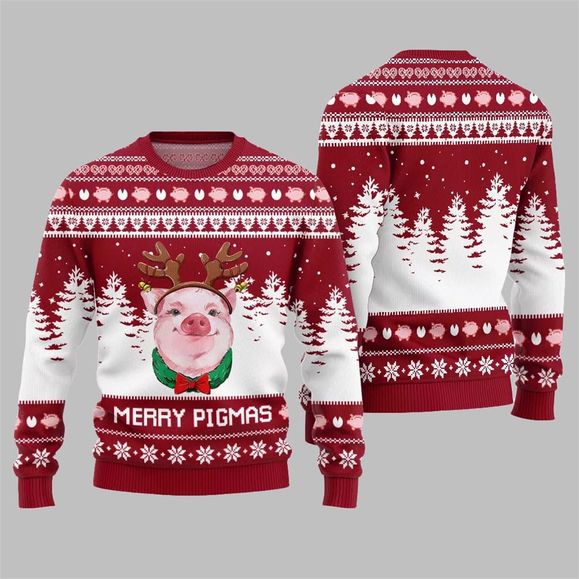 Pig Merry Pigmas Ugly Sweater 2026 Christmas - Moonbestprint