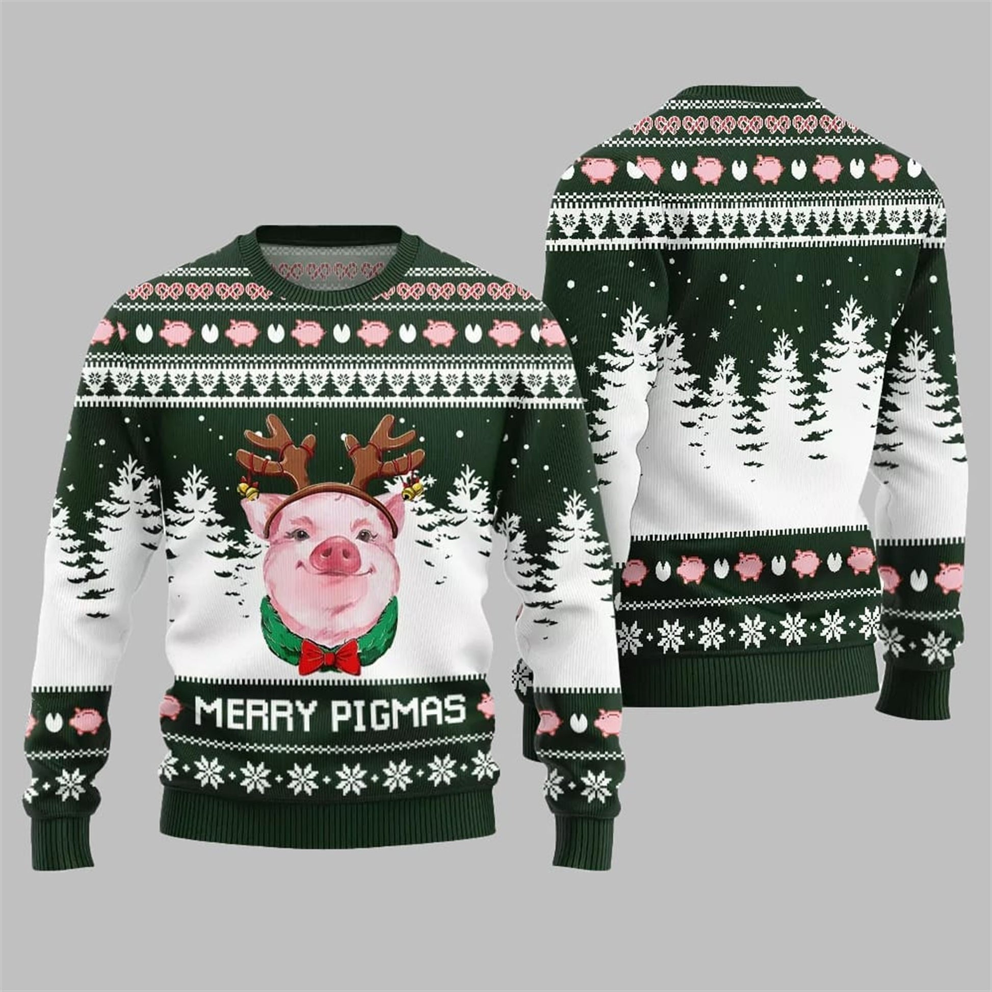 Pig Merry Pigmas Ugly Sweater 2026 Christmas - Moonbestprint