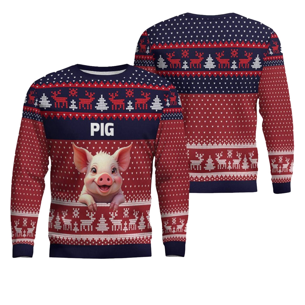 Pig Ugly Christmas Sweater - Moonbestprint