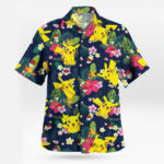 Pikachu Floral Pattern Hawaiian Shirt Tropical Summer Style – Moonbestprint