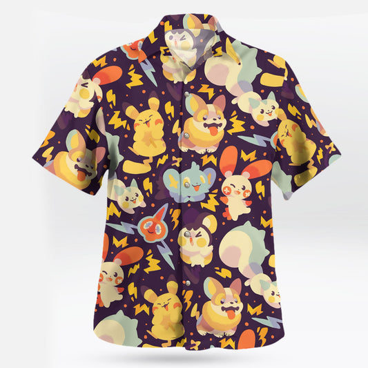 Pikachu and Friends Pattern Pokemon Hawaiian Shirt – Moonbestprint