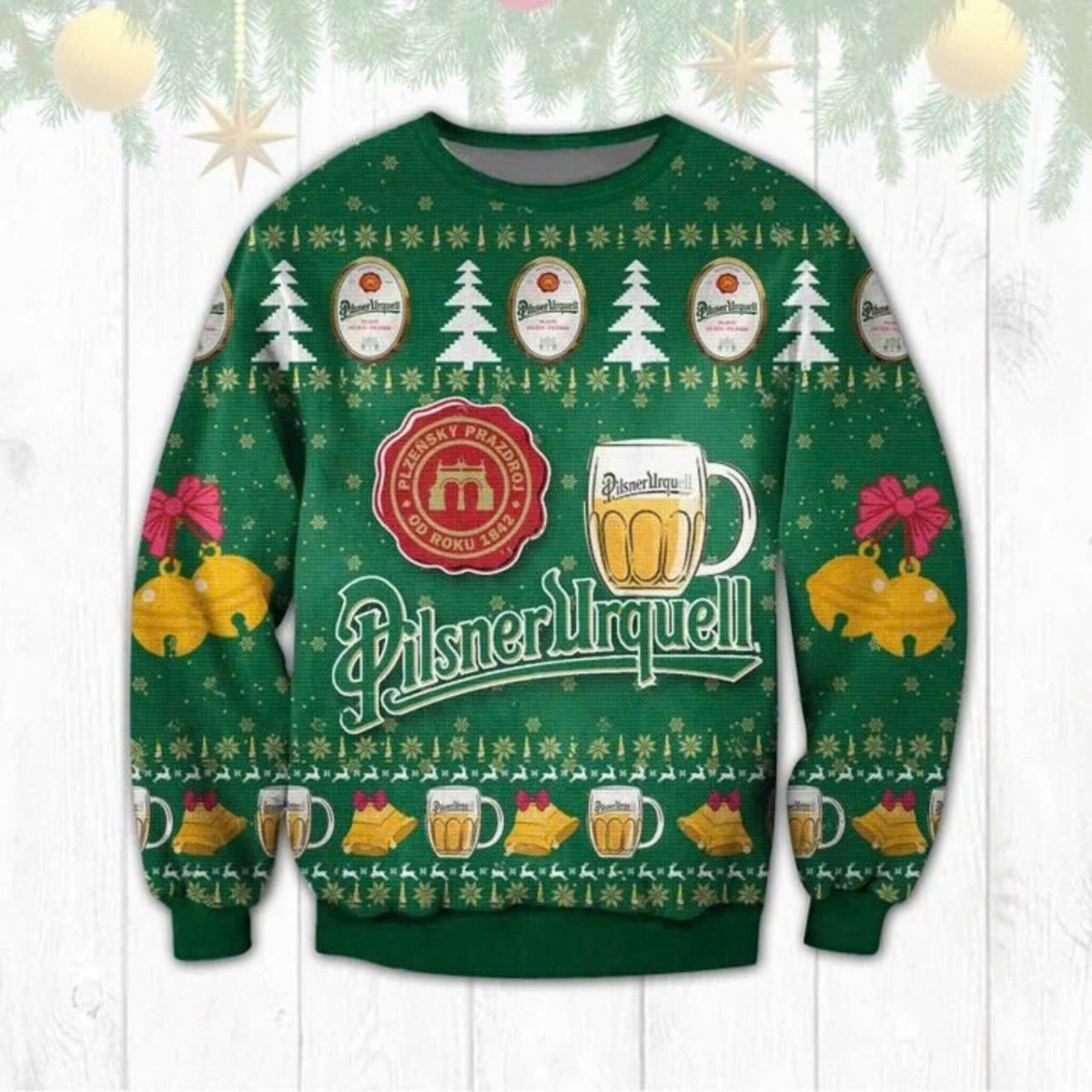 Pilsner Urquell Christmas Reindeer Ugly Sweater – Moonbestprint