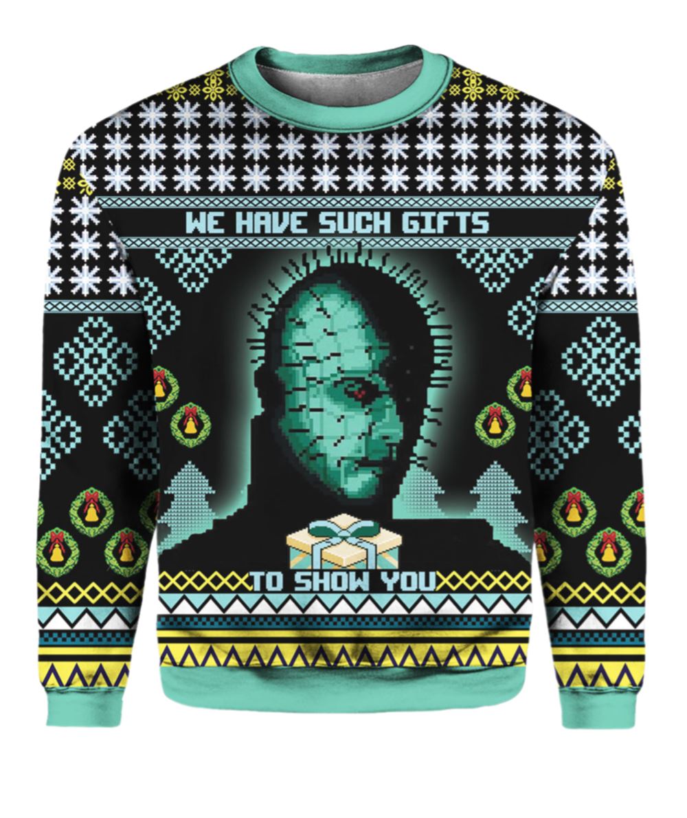 Pinhead Hellraiser We Have Such Gfts To Show You Christmas Sweater - Moonbestprint