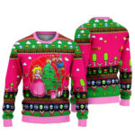Pink Girl Super Mario Ugly Christmas Sweater – Moonbestprint