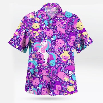 Pink Pokemon Hawaiian Shirt Step Into a Pink Fantasy World – Moonbestprint