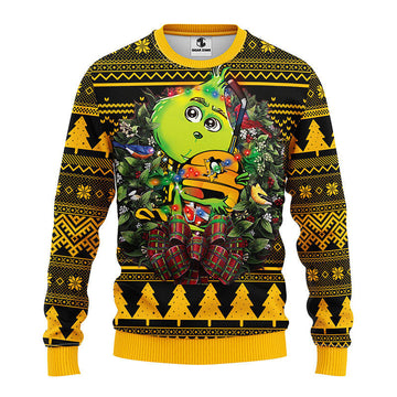 Pittsburgh Penguins Grinch Hug Ugly Christmas Sweater Moonbestprint